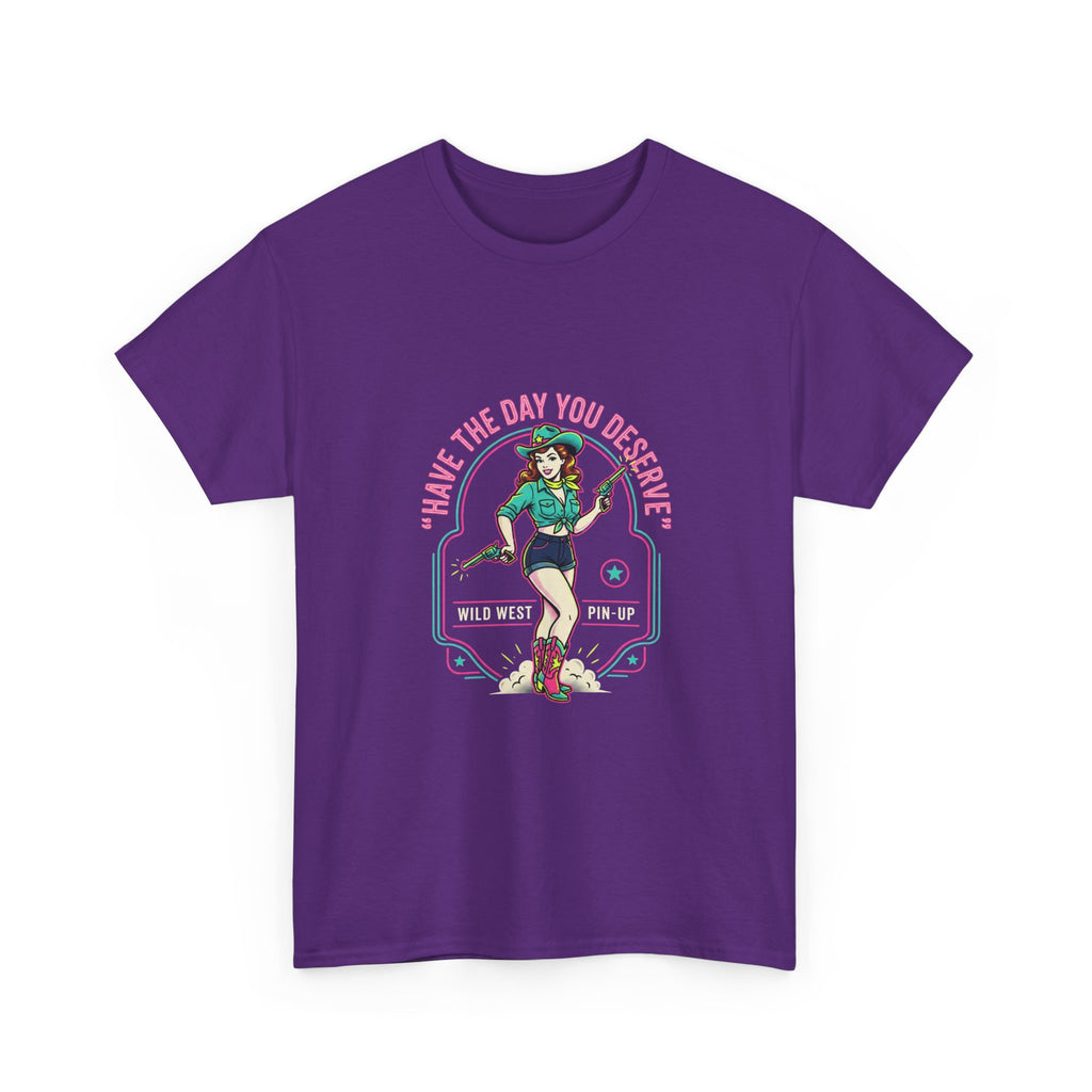 Have The Day You Deserve Tee — Retro Roller Girl Graphic T-Shirt