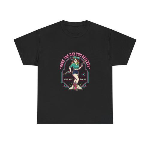 Have The Day You Deserve Tee — Retro Roller Girl Graphic T-Shirt