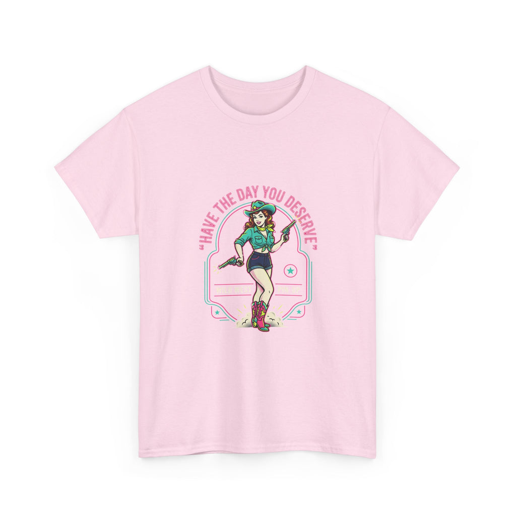 Have The Day You Deserve Tee — Retro Roller Girl Graphic T-Shirt