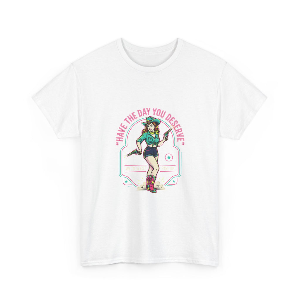 Have The Day You Deserve Tee — Retro Roller Girl Graphic T-Shirt
