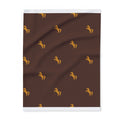 Reindeer Pattern Arctic Fleece Blanket — Cozy Holiday Cabin Throw