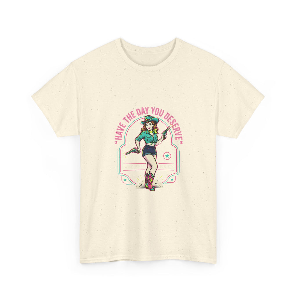 Have The Day You Deserve Tee — Retro Roller Girl Graphic T-Shirt