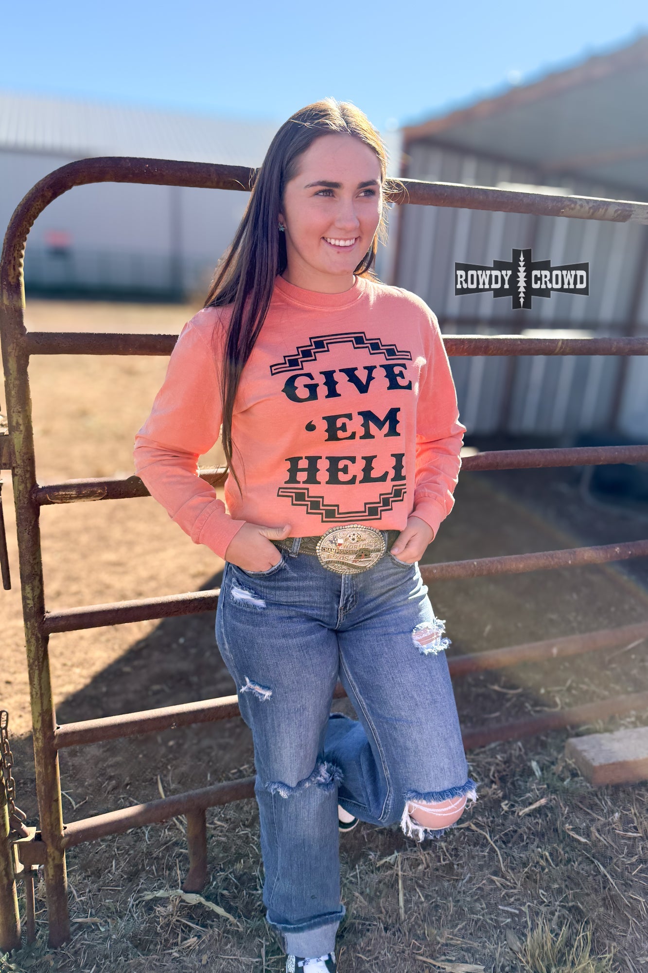 DS Give 'Em Hell Long Sleeve Tee