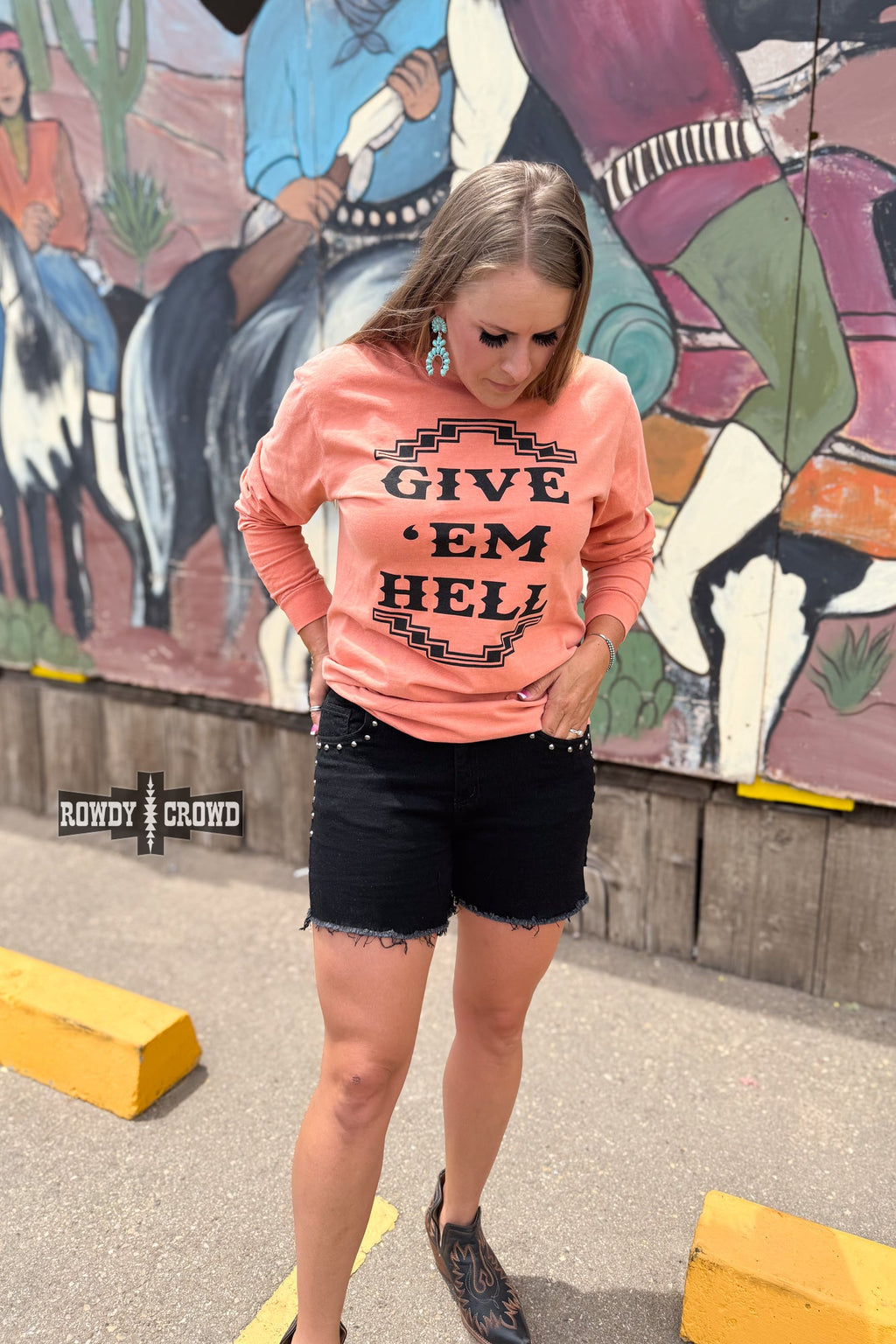 DS Give 'Em Hell Long Sleeve Tee