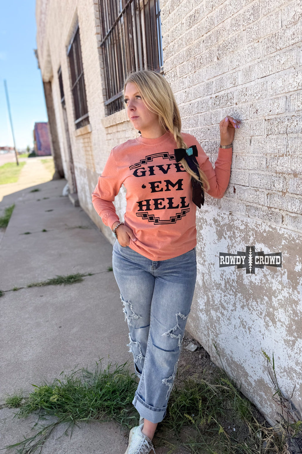 DS Give 'Em Hell Long Sleeve Tee